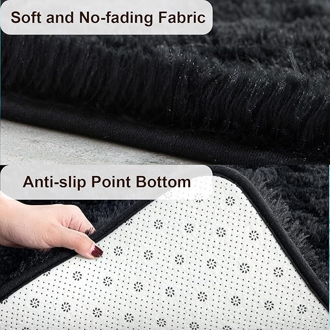 TWINNIS Super Soft Shaggy Rugs Fluffy Carpets, 8x10 Feet, Indoor Modern Plush - Image 2