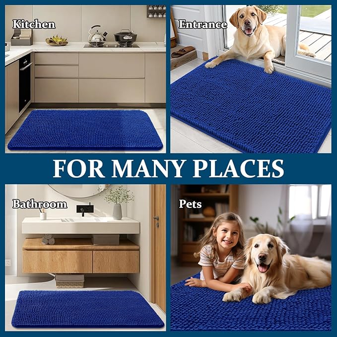 OLANLY Dog Door Mat for Muddy Paws 70x24, Absorbs Moisture and Dirt, Absorbent - Image 8