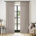 MIULEE Pinch Pleated Thick Linen Curtains 90 Inches Long 2 Panels by MIULEE