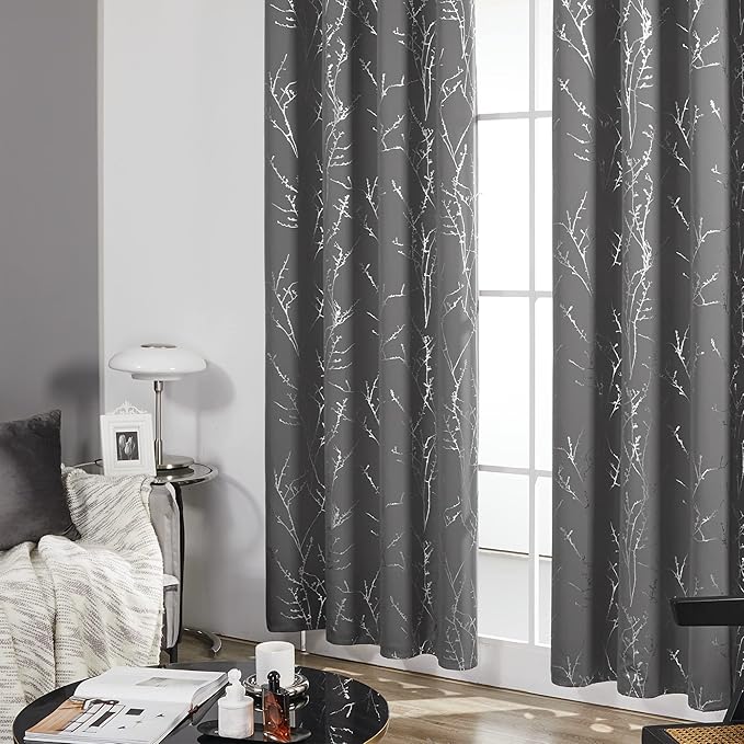 Deconovo Grey Blackout Curtains - Image 4