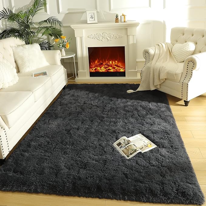 LOCHAS Ultra Soft Indoor Modern Area Rugs Fluffy Living Room Carpets - Image 8