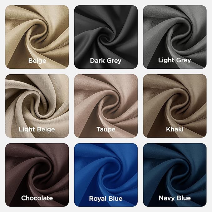 Joydeco 120 inches Long Blackout Curtains 2 Panels Set, Thermal Insulated - Image 9
