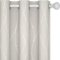Deconovo Beige Curtains for Living Room, Room Darkening Soundproof Drapes by Deconovo