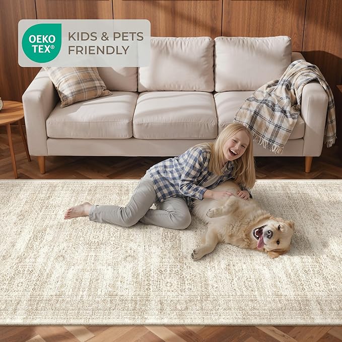 3x12 Runner Rug for Hallway, Non-Slip Long Bathroom Rugs Runner for Kitchen - Image 9