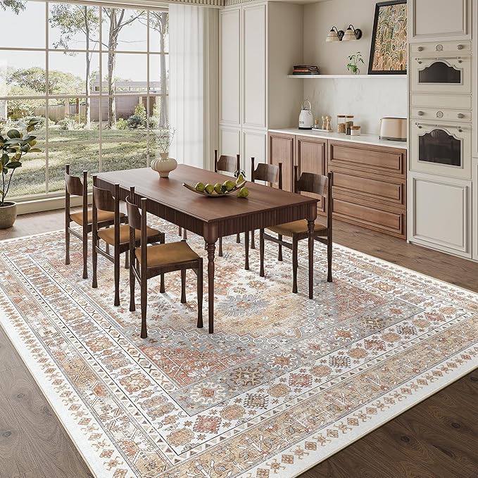 zesthome 8x12 Area Rugs, Stain Resistant Washable Rug, Ultra-Thin Rugs - Image 8