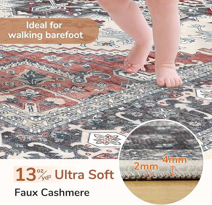 OPPODREAM Soft Area Rugs 3x5, Washable Rugs - Image 2