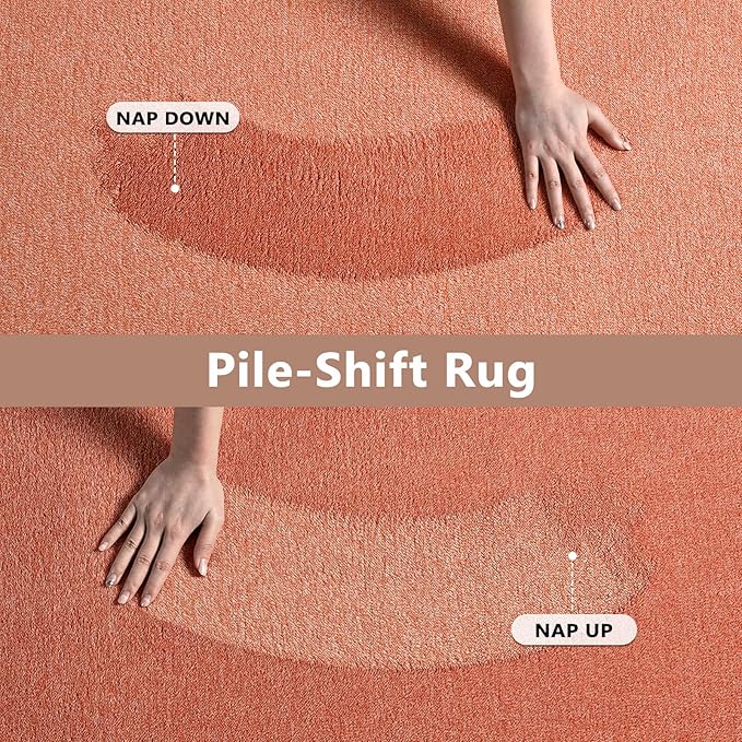 FinRèc 5x7 Washable Area Rugs for Bedroom Living Room, Low Pile Thin Rug Solid - Image 8