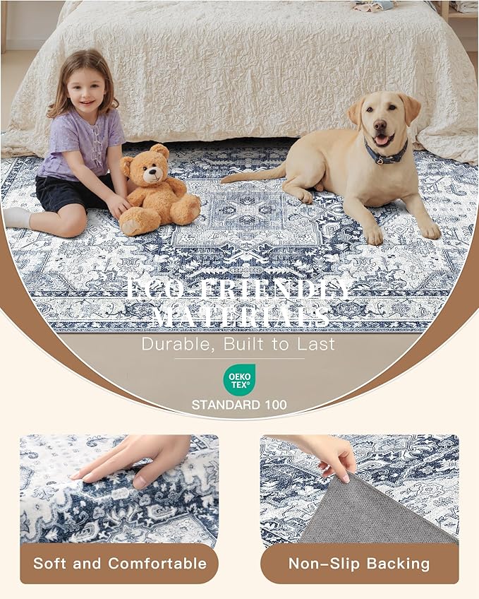 Madane Washable Runner Rug - Image 6