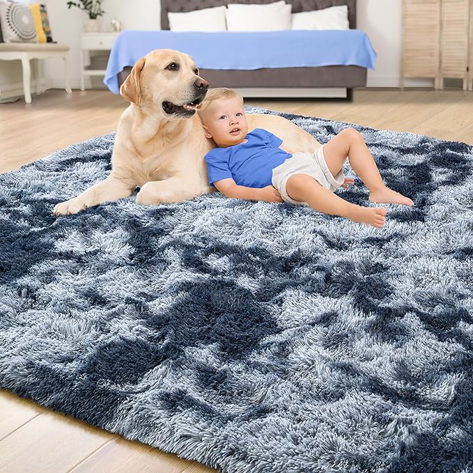 Tepook Fluffy Large Rugs for Living Room, Area Rug 6x9 Soft Carpet for Bedroom - Image 4