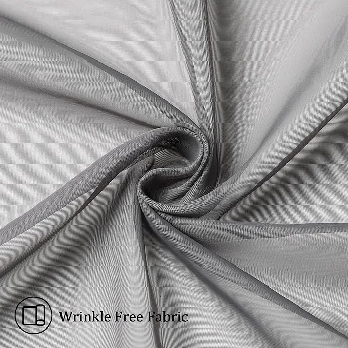 Aiyufeng Elegant Voile 120" Sheer Window Curtains - Image 6