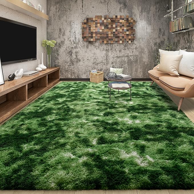 Tepook Soft Fluffy Rugs for Living Room, 5x8 Shaggy Area Rug for Bedroom - Image 3