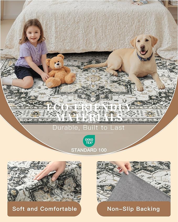 Madane Hallway Runner Rug 2x12, Extra Long Washable Runner Rugs - Image 8
