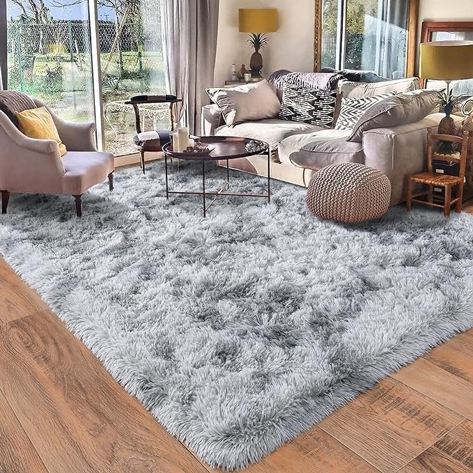 Rugs for Bedroom 4x6, Soft Shaggy Modern Shag Area Rug for Living Room by Quntue