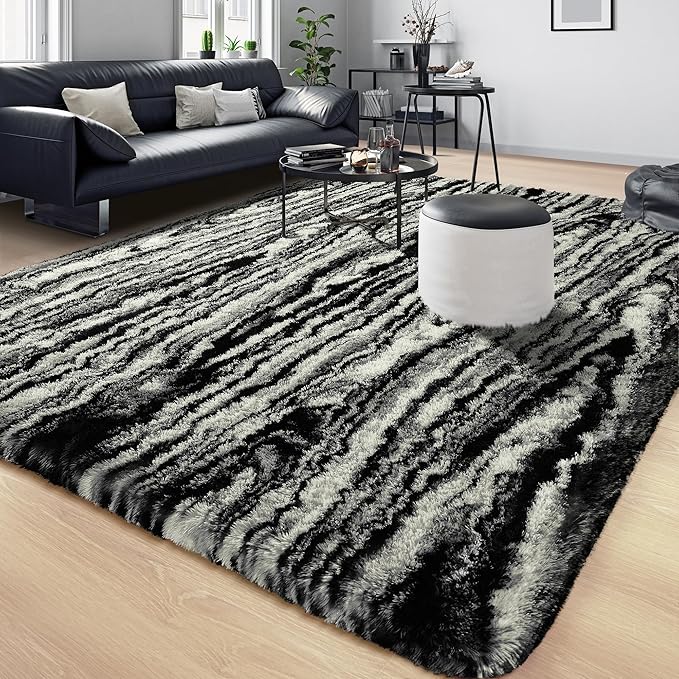Tepook Fluffy Large Rugs for Living Room, Shag Area Rug 6x9 Soft Carpet for - Image 8