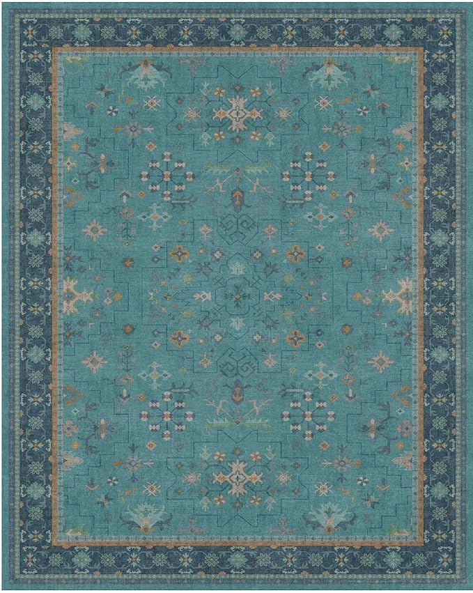3x4 Teal Rugs for Entryway Indoor - Image 8