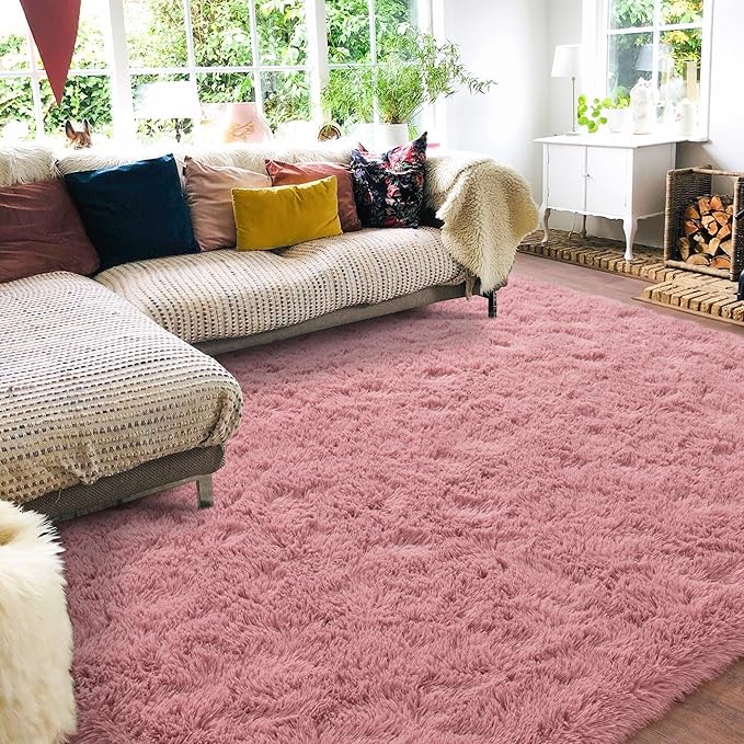 Rugs for Bedroom 4x6, Soft Shaggy Modern Shag Area Rug for Living Room - Image 2