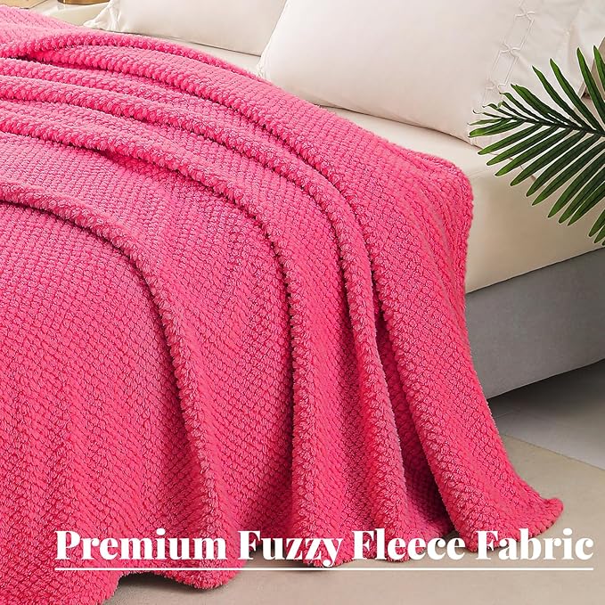 Whale Flotilla Twin Size Fuzzy Fleece Blanket - Image 5