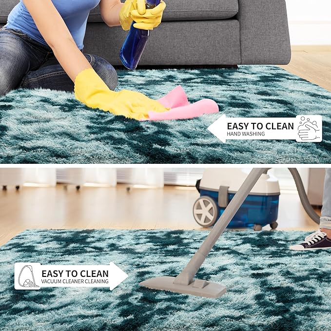 Tepook Soft Fluffy Rugs for Living Room, 5x8 Shaggy Area Rug for Bedroom - Image 6