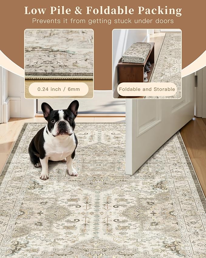 Madane Washable Runner Rug - Image 7