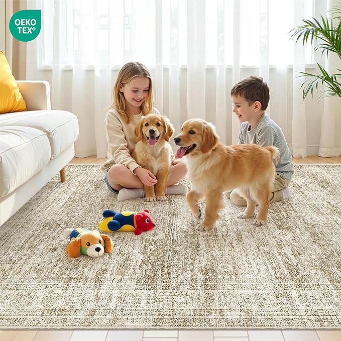 3x5 Washable Area Rug for Entryway, Soft Kitchen Rugs Non Slip for Dining Room - Image 9