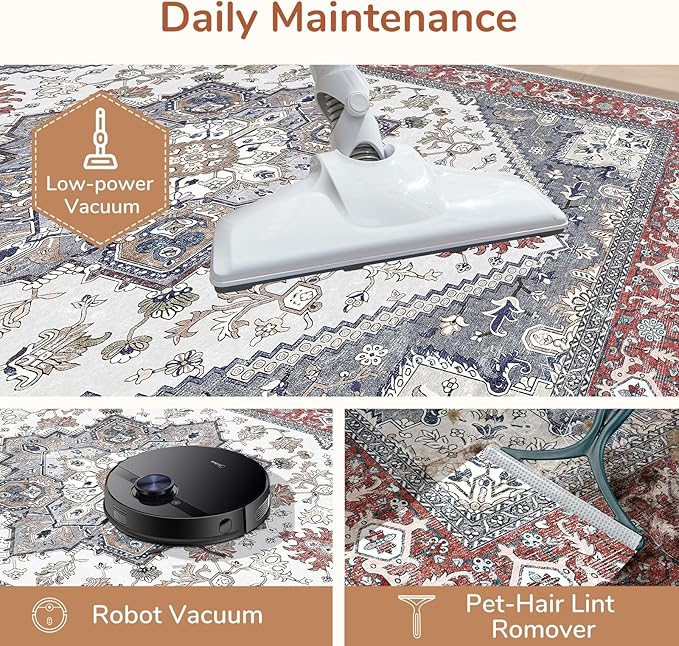 OPPODREAM Soft Entryway Rug 2x8, 2x8 Rug Runner, Washable Hallways Carpet 2 x 8 - Image 5