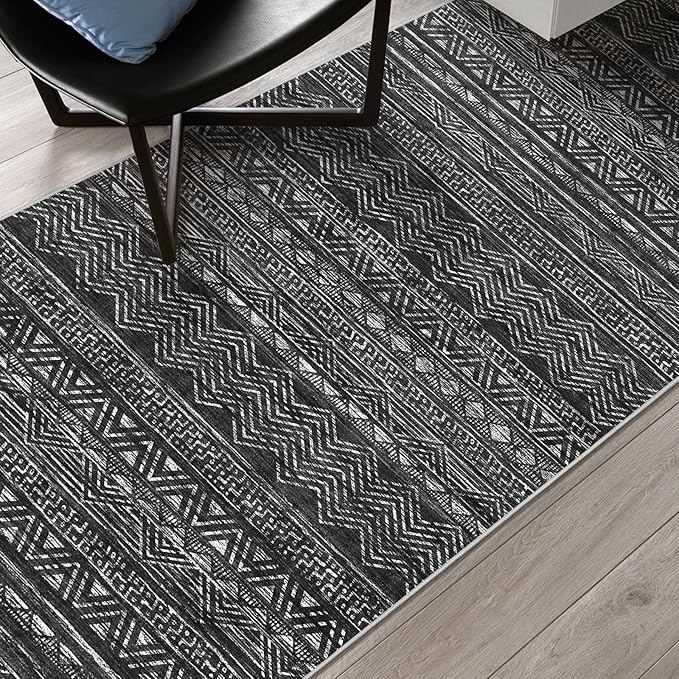 2x3 Washable Entryway Area Rug: Moroccan Small Runner Rug - Image 7
