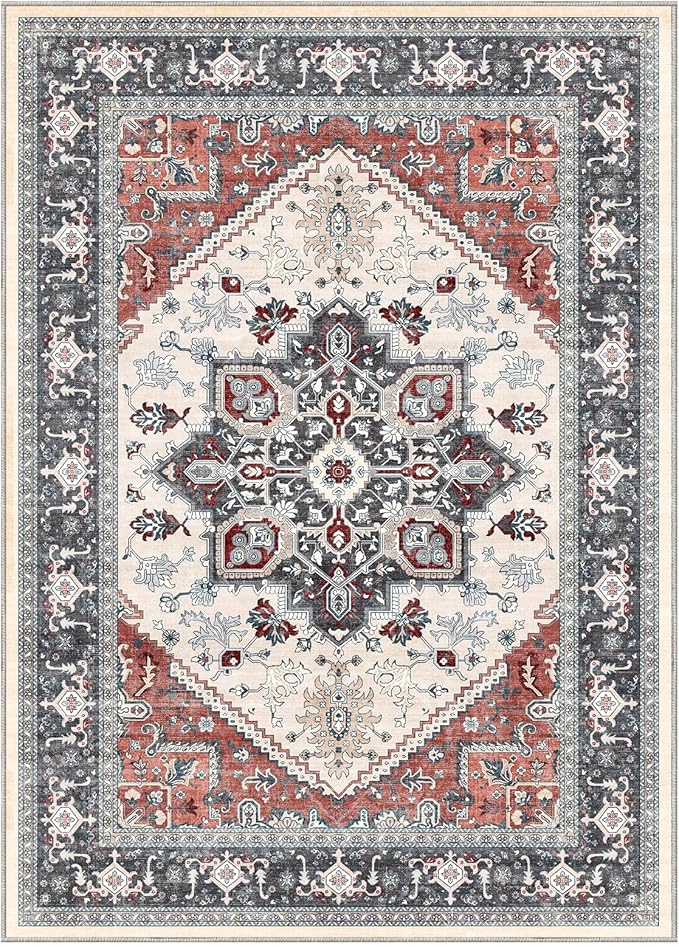 OPPODREAM Soft Area Rugs 4x6, Low-Pile Washable Rugs 4x6 - Image 9