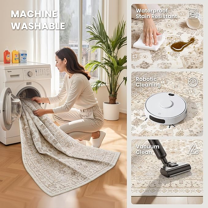 zesthome Washable Round Area Rugs - Image 4