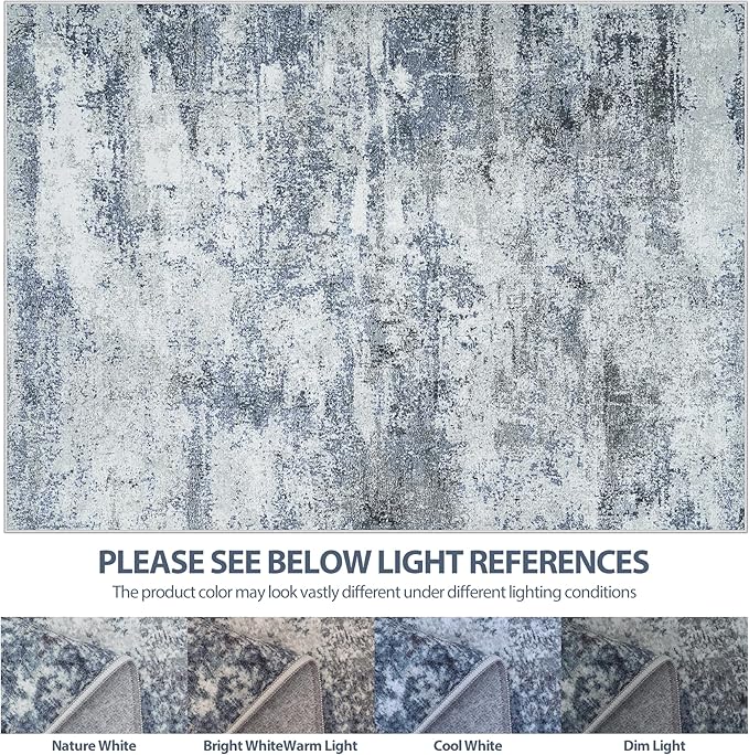 5x8 Area Rugs for Living Room Rug Washable: Abstract Rug for Dining Room - Image 9