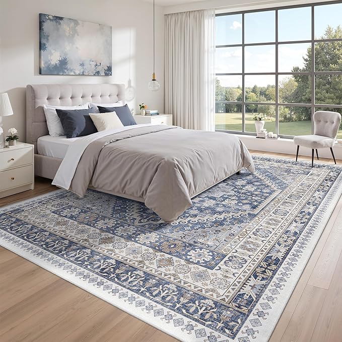 zesthome 8x12 Area Rugs, Stain Resistant Washable Rug, Ultra-Thin Rugs - Image 9