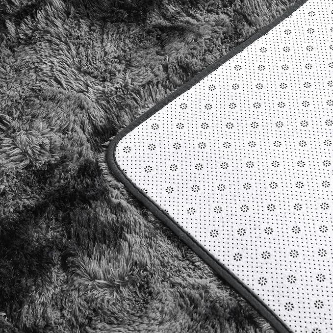 Large Shag Area Rugs 6 x 9, Tie-Dyed Plush Fuzzy Rugs - Image 6