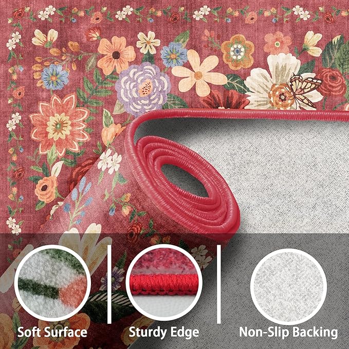 2x5 Entryway Runner Rugs, Non Slip Washable Rugs - Image 7