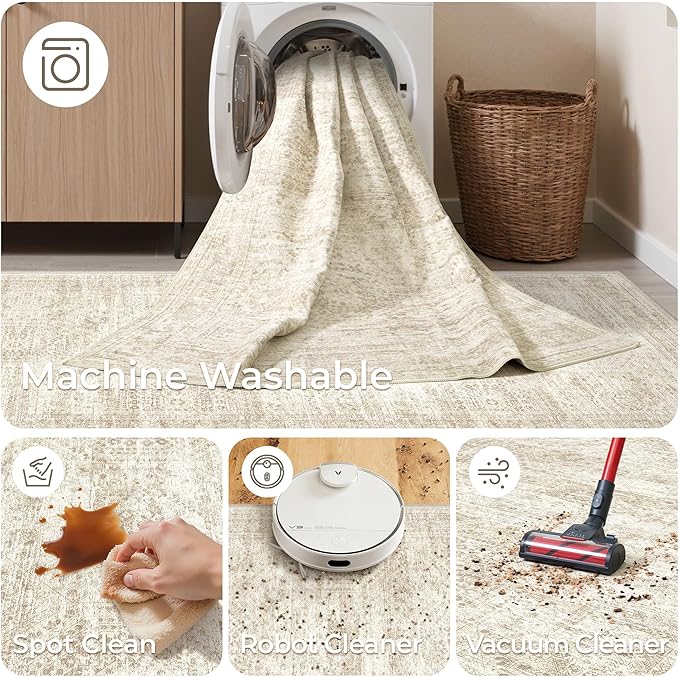 2x5 Rug Runner Washable for Entryway, Soft Bathroom Rugs - Image 8