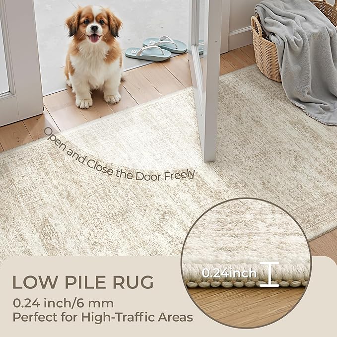 3x18 Washable Runner Rug for Hallway, Non-Slip Long Hallway Runner for Entryway - Image 6