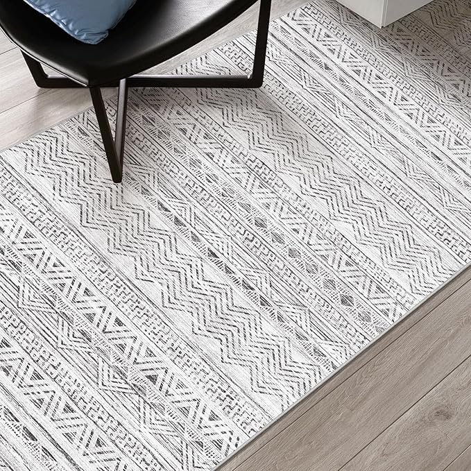 2x4 Washable Entryway Runner Rug: Moroccan Small Area Rug Soft Non Slip Door Mat - Image 7