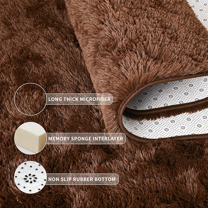 Tepook Super Soft Fluffy Rug for Bedroom, Modern Shaggy Fuzzy Kids Rugs for - Image 5