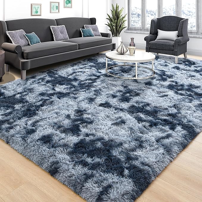 Tepook Soft Fluffy Rugs for Living Room, 5x8 Shaggy Area Rug for Bedroom by Tepook