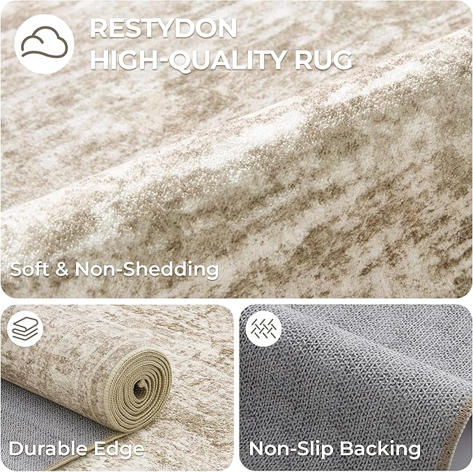 Washable Runner Rug 2.5x12, Non-Slip Long Bathroom Rugs Runner - Image 7