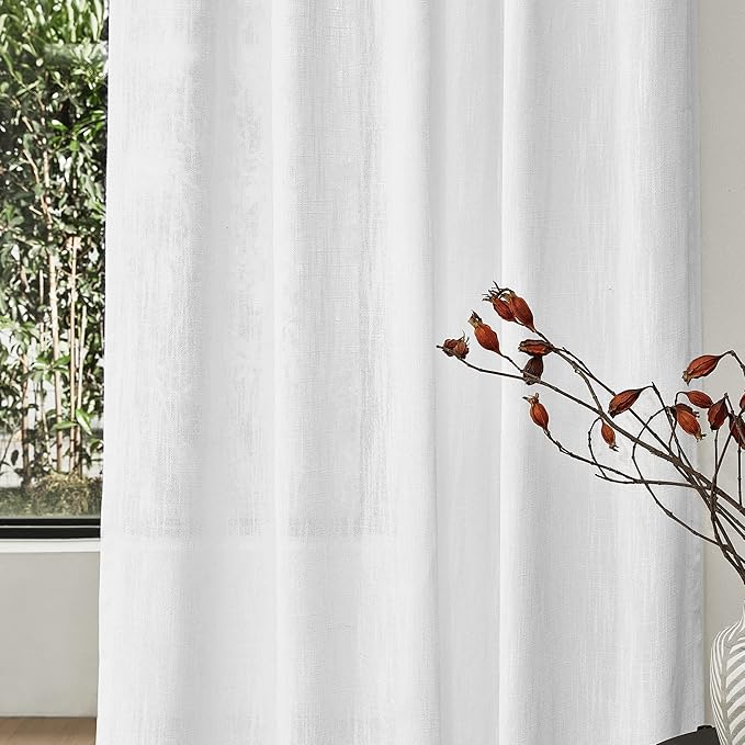 MYSKY HOME Patio White Curtains - Image 4
