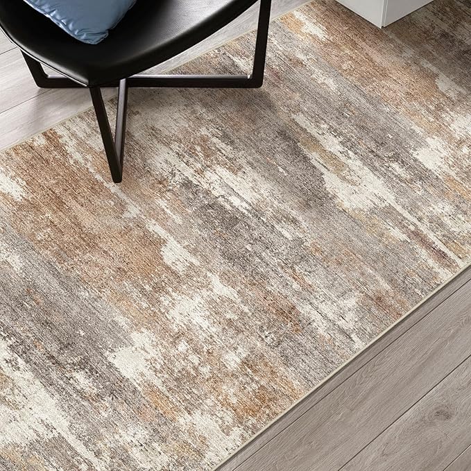 2x5 Washable Kitchen Runner Rug: Modern Abstract Runners - Image 6