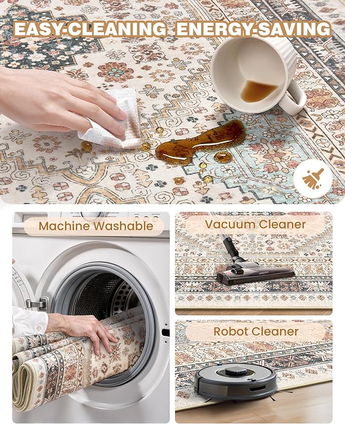 Kitchen Runner Rug Non Slip Washable 2.5x10, Soft Ultra-Thin Entryway Rug - Image 6