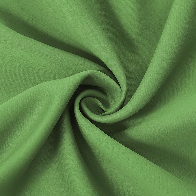 LEMOMO Light Green Thermal Blackout Curtains/52 x 54 Inch/Set of 2 Panels Room - Image 5